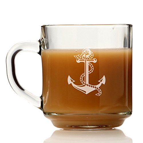 Anchor Glass Coffee Mug #TOP3