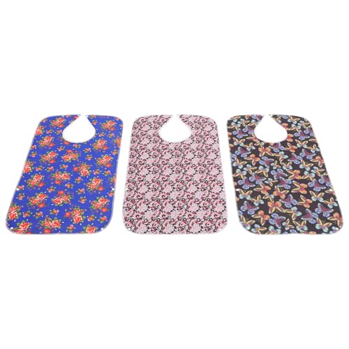 Bavoirs réutilisables imperméables en coton et PVC, protection maximale anti-taches
