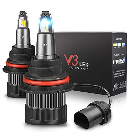 MOSTPLUS 8000LM 80W/Pair-All-in-One 6000K Led 9007 High/low Beam bulb-TX1860 Chip High Focus Mini Conversion Kit