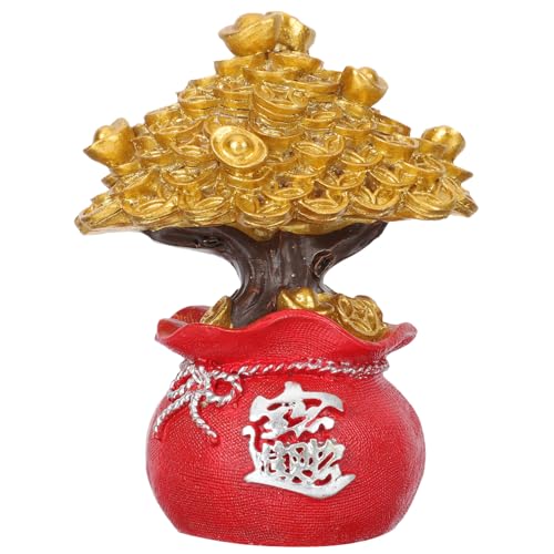 VICASKY Glücksbaum Dekoration aus Kunstharz Chinesischer Geldbaum für...