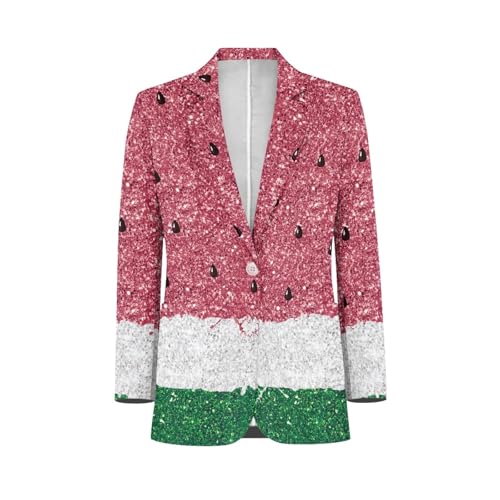 JooMeryer Mens 3D Printed Dress Suit Strawberry Long Sleeve Lapel Blazer Sport Coat Jacket3