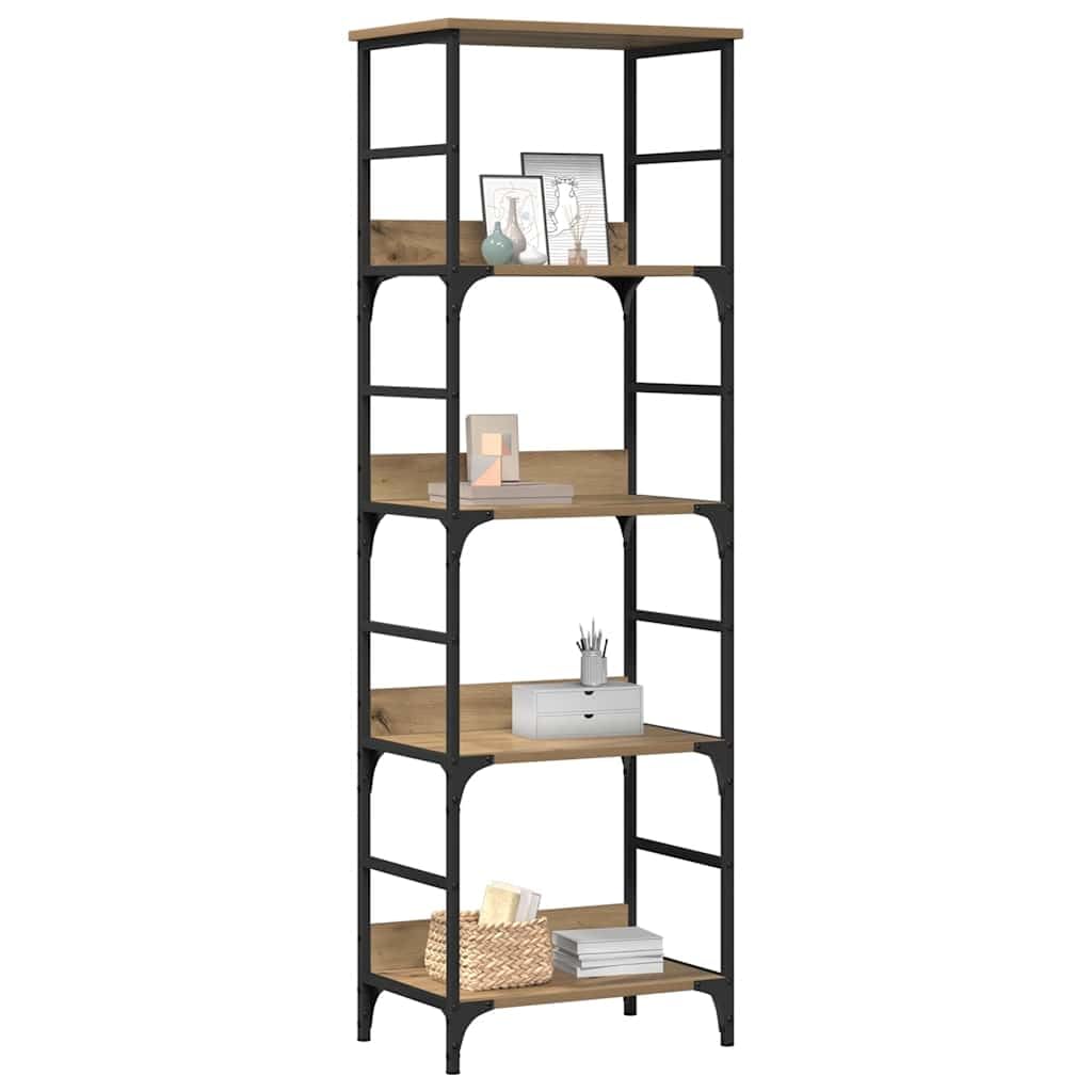 Generisch Bücherregal Artisan-Eiche 50x33x153 cm Holzwerkstoff,Möbel,Regalsysteme,Bücherregale Bücherschränke-857469