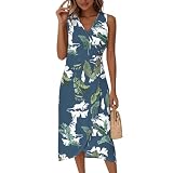 Vestido De Fiesta Mujer, Vestidos Negro Niña, Vestido Invitada Boda Verano (Verde Oscuro, XL)