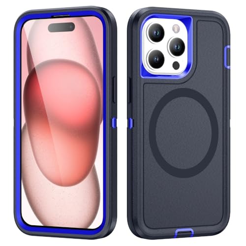 Coque silicone rigide iPhone 16 finition élégante double nuance bleue