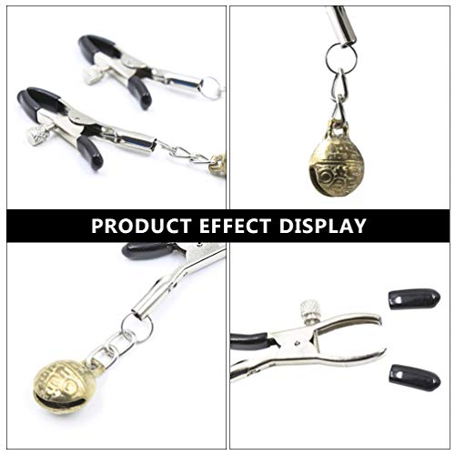 1 par de grampos de mamilo para mamilo da ExCEART sem piercing para mamilo, joias de corpo sintético