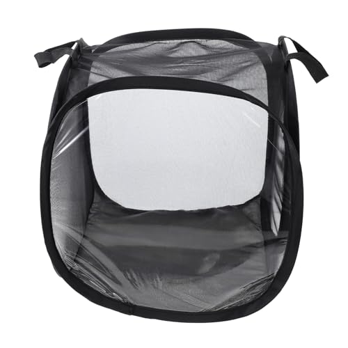 NUOBESTY Jaula para Insectos Negra Portátil y Versátil para Observación y Crianza de Mariposas y Otros Pequeños Insectos para Experimentos Educativos