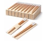 Set de palillos (50 pares) de bambú reutilizables fabricados en bambú natural de fino acabado, diseñados para un uso cómodo, higiénico y sostenible. Cada set incluye 2 palillos en funda individual.