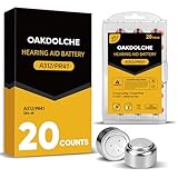 OAKDOLCHE Hearing Aid Batteries Size 312,20 Count,Mercury Free Zinc-Air Batteries,1.45 Volt Long Lasting & Easy to Open
