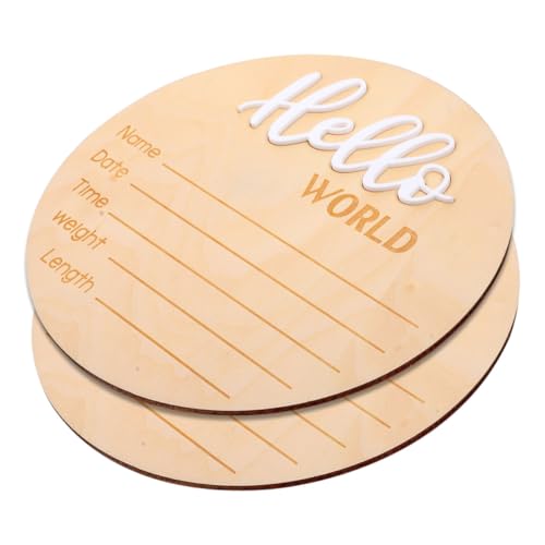 VICASKY Announcement Sign for Hospital Newborn Birth Announcement Wooden Name Sign