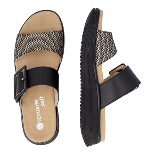 Mules Remonte cuir noir D1J61 l'élégance confortable - 5