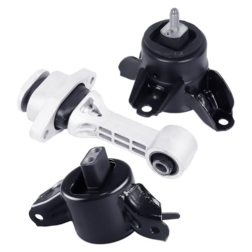 Engine Motor and Transmission Mount Kit for 2011-2016 Hyundai Elantra, 2012-2017 Accent, 2014-2016 Kia Forte, Replaces 9797, 9761, 9758, A71004, A71020, A71029