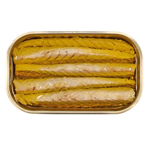 Miniatura 2 de Minerva - Filetes de caballa enlatados gourmet en aceite de oliva - 4.23oz / 120gr (paquete de 5 latas)