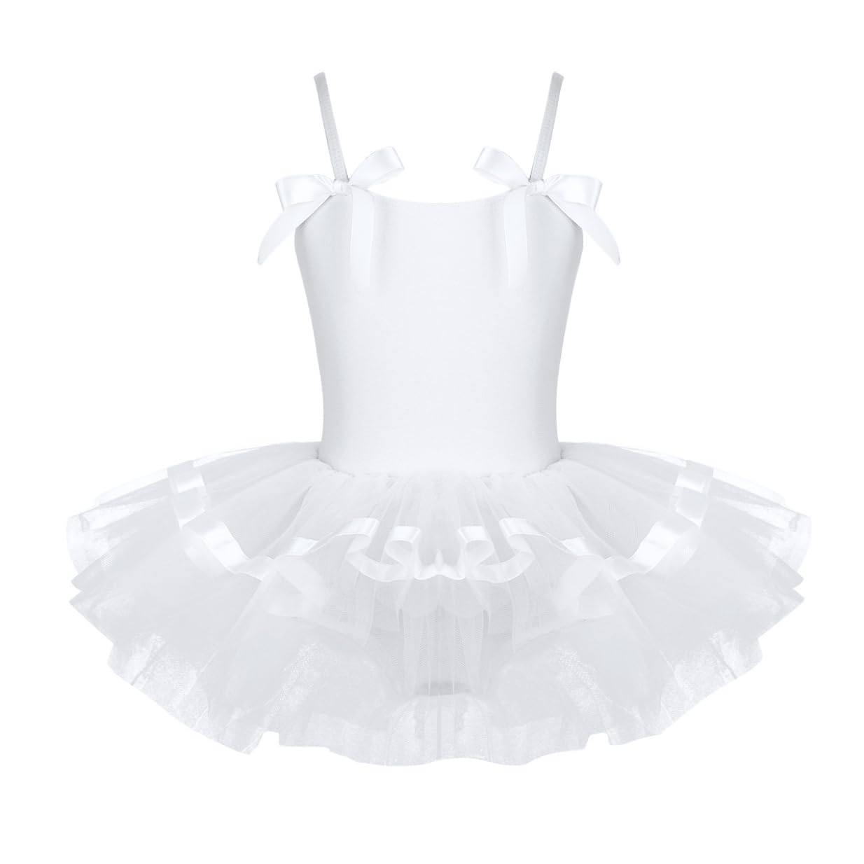 Oyolan Vestido de Danza Ballet Niña Princesa Vestido Tutu Lentejuelas Espalda Cruzada Traje Ropa de Baile Maillot Monos de Danza Clásica Traje de Bailarina — view 9