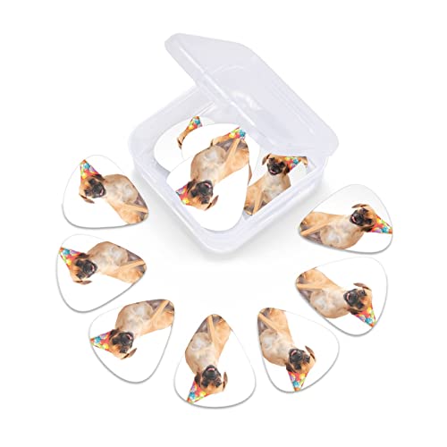 Funny Dog Médiators en celluloïd coloré de 3 épaisseurs différentes pour basse, amateurs de musique, joueurs de guitare, guitares électriques et acoustiques avec 0,46 mm, 0,71 mm, 0,96 mm - Les Beatles, Paul McCartney, John Lennon, RIngo Starr, George Harrison Funny Dog Médiators en celluloïd coloré de 3 épaisseurs différentes pour basse, amateurs de musique, joueurs de guitare, guitares électriques et acoustiques avec 0,46 mm, 0,71 mm, 0,96 mm – Image 7