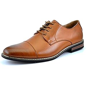 Bruno Marc Moda Italy Prince Men's Classic Modern Oxford Lace Dress Shoes 6.5 Black