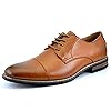 Bruno Moda Italy Men’s Prince Classic Modern Formal Oxford Wingtip Lace Up Dress Shoes