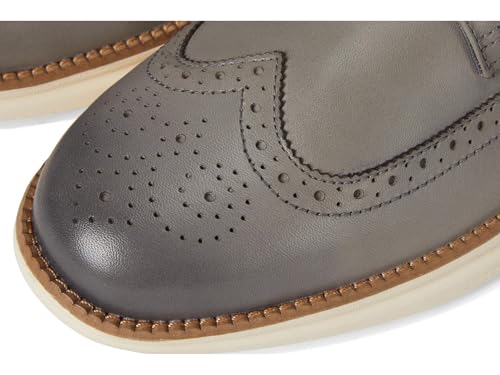Cole Haan Men's Grand Hurrion Wingtip Oxfords, Ironstone Nubuck/Ivory, 11-M US