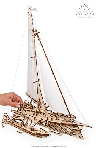UGEARS-3D-puzzel-Trimaran-Merihobus-schip-zeilboot-houten-puzzel-modelbouwset-denkspel-DIY-puzzel-educatief-speelgoed-milieuvriendelijke-houten-modelbouwset-voor-volwassenen-en-kinderen