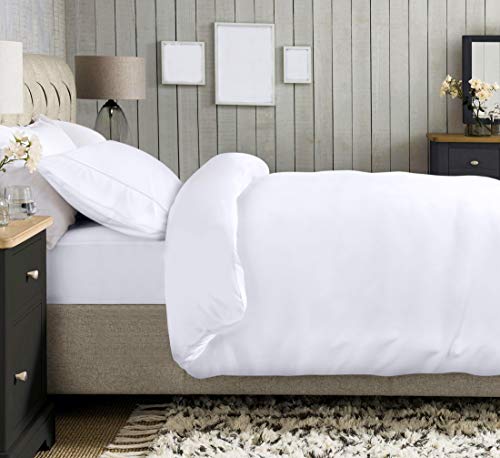 Image of Utopia Bedding Single Duvet Cover, Fitted Sheet with Pillow Case (White)