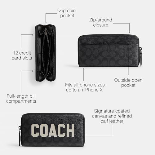 Coach Accordion Wallet in Signature with Coach Graphic3