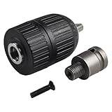 Schnellspannbohrfutter, 2–13 mm, 1,27 cm Sechskantschaftadapter, Bohrfutter-Schraubenschlüssel-Konverter für Bohrmaschinen und Handwerkzeuge