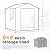 UDPATIO Outdoor Storage Shed 8 x 8 FT, Resin Garden Sheds Plastic Patio Outdoor Storage with Lockable Door for Tool, Bike, Garbage Can Gray White