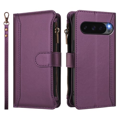 Housse Pixel 9 violette à rabat pour simplifier vos sorties