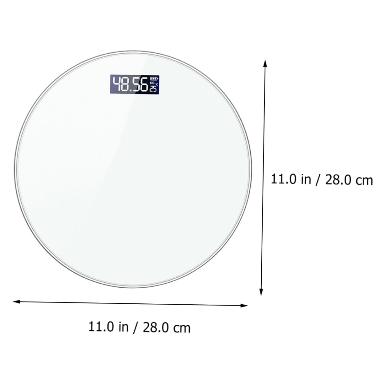 per Peso Corporeo con Display LED Scala per Misurazione Precisa Design Compatto e Materiale Temperato per e Sportivi