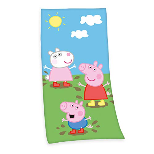 Herding Serviette de Bain Enfants, Cotton, Multicolore, 75 x 150 cm
