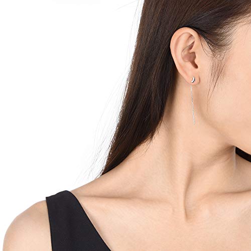 Chow Sang Sang 950 Platinum Single Dangle Earring 89179E (Sold Single Not Pair)2