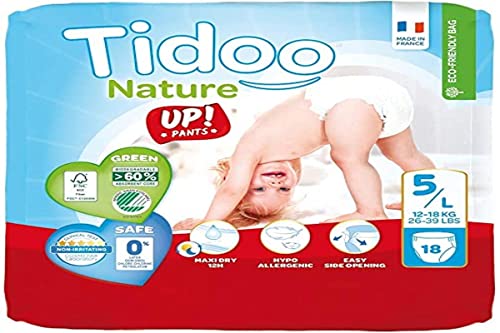 Tidoo Pantalones desechables de entrenamiento para bebés 18, talla 5 Cover