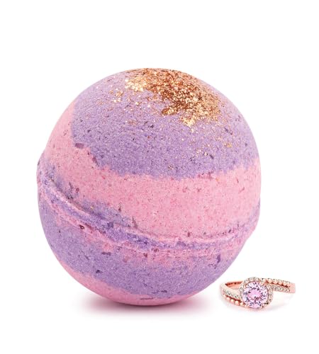 Ivy & Bauble Handmade Bath Bomb with Ring Inside- Spiced Fruit Scent Size 7