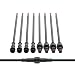 BTF-LIGHTING 5pairs 5 Core 5pin BLACK Plastics waterproof IP65 led connctor for strip light male female 40cm/pair Applicable 0.2mm² 15mm nut