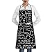 SEAEAGLE The Calculation Formula Of Chemistry Aprons Kitchen Apron Waterproof With Pocket Fashion Chef Bib
