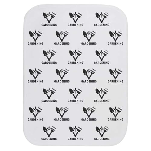 Azeeda 'Gardening Tools Design' Baby Burp/Wash Cloth (BC00034274)