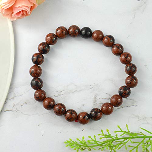 Image of Reiki Crystal Products Natural Crystal Stone Bracelet 8 mm Round Beads for Men & Women | Gemstone Jewellery Bracelet | Reiki Charged | Multiple Stone Variants Available