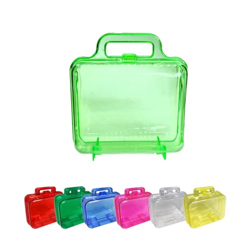 Kit 10 Maleta Maletinha Acrilica p/ Lembrancinha Infantil Festa (Verde)