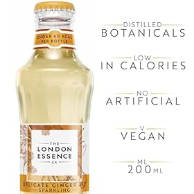 London Essence, Delicate Ginger Ale, Premium Cocktail Mixer, 200ml, Pack of 24 bottles, No Artificial Colours Preservatives or flavours, Low Calorie London Essence, Delicate Ginger Ale, Premium Cocktail Mixer, 200ml, Pack of 24 bottles, No Artificial Colours Preservatives or flavours, Low Calorie – THE LONDON ESSENCE CO.