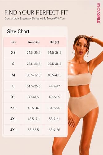 Image of Womens High Coverage Super Soft Elastane Stretch Mid Waist Boy Shorts Panties