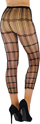 Image of ToBeInStyle Women's Slashed Ripped Shredded Distressed Hosiery Tights Leggings Music Festival