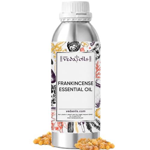 Image of VedaOils Frankincense Oil, Anti-Aging, Improves Skin Tone & Elasticity, Promotes Hair Growth, Reduces Hair Fall, Dry & Itchy Scalp | 100% Pure & Natural Frankincense Essential Oil, 100ml