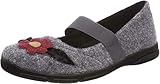 Bei diesem formschönen Schuh der Marke Romika handelt es sich um ein Modell aus der Kategorie Ballerinas. Diese Damenschuhe in der Farbe Grau überzeugen durch ein klares Design und unterstreichen die aktuelle Schuhmode. Große Schuhe von Romika lassen sich perfekt mit dem urbanen Modegeist kombinieren und verleihen jedem modernen aber auch einem klassisch-sportivem Outfit den passenden Schliff. Das Außenmaterial bei diesem Modell wurde aus Filz hergestellt, als Innenmaterial wurde Textil verwende