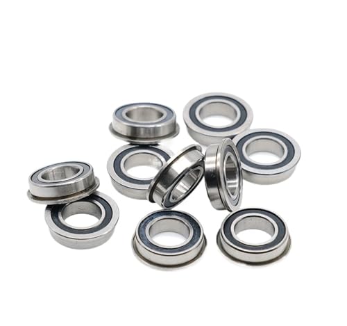 Roulement MF148-2RS ABEC-7 miniature bridé en acier bimétal 8x14x4 mm