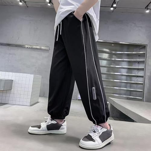 Boys Sweatpants Casual Drawstring Elastic Waist Hiking Trousers Loose Fashion Lounge Athletic Sweat Pant with Pockets2