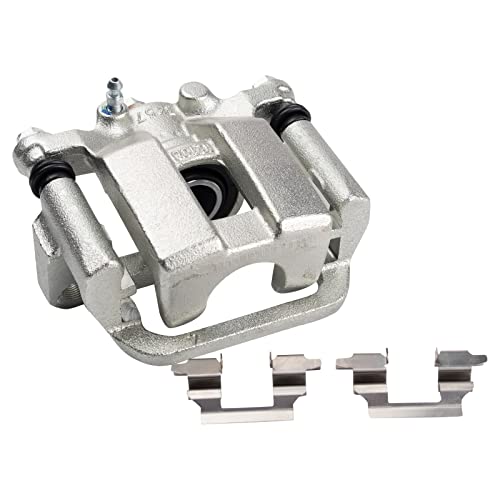 Image of TRQ Front and Rear Brake Caliper Set Zinc Coated Brackets Compatible with 2014-2019 Nissan Rogue