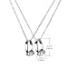 LUX ACCESSORIES A Promise is Forever Infinity Knot BFF Best Friends Matching Ring Necklace Set