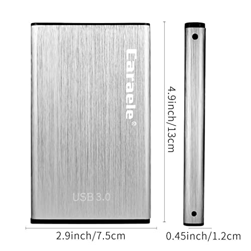 Image of New Portable HDD External Hard Drive Disk USB 3.0 for PC Laptop Silver 2T