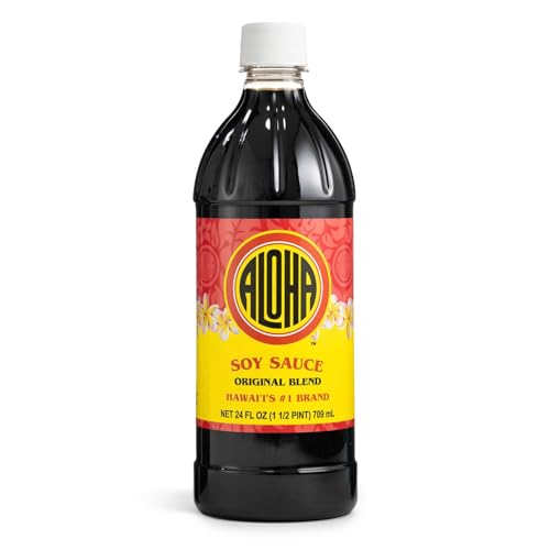 Aloha Shoyu - Original Blend Soy Sauce - Sweet and Light Profile - Made in Hawaii - 24 oz. Bottle