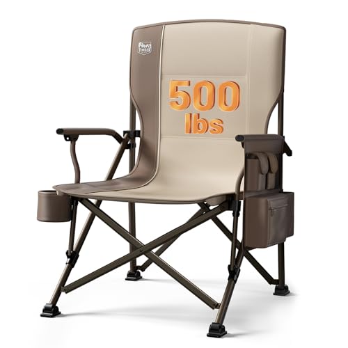 TIMBER RIDGE Oversized Folding Camping Chair High Back Heavy Duty for Adults Support up to 500lbs...