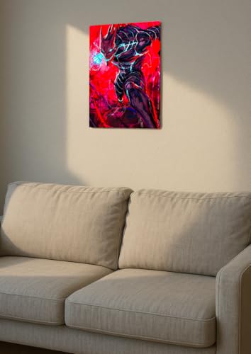 Image of NIJUKA Anime Printed A4 Size Metal sheet Poster For Home And Room Decoration | For Anime Art Fans Boys And Girls (Super Power Full Punch Kaiju NO 8)